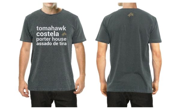 CAMISETA 481 - CORTES COM OSSO - CINZA - Imagem 2
