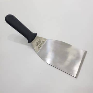 ESPÁTULA INOX COM DEGRAU PARA BURGER
