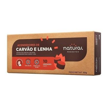 ACENDEDOR DE CARVÃO E LENHA - NATURAL